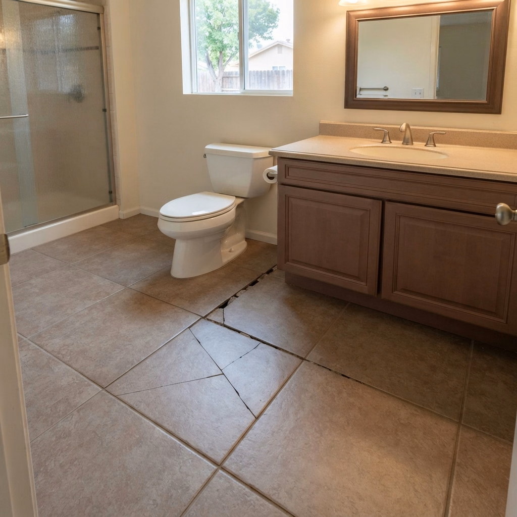 Catalog 01 Cracked Tiles Bathroom Flooring | Riverside County Catalog 01 Cracked Tiles Bathroom Flooring in Riverside County.