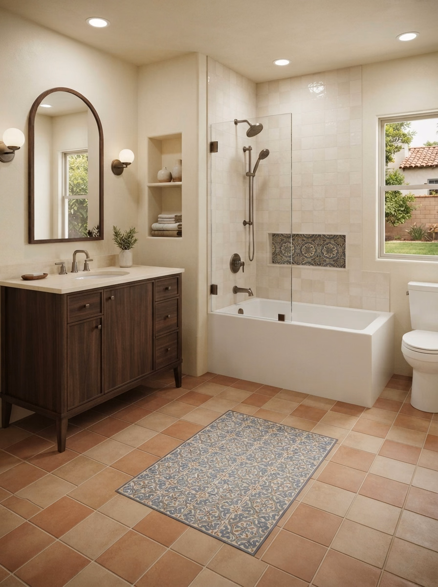 Catalog 04 Mediterranean and Spanish Bathroom Flooring | Riverside County Catalog 04 Mediterranean and Spanish Bathroom Flooring in Riverside County.