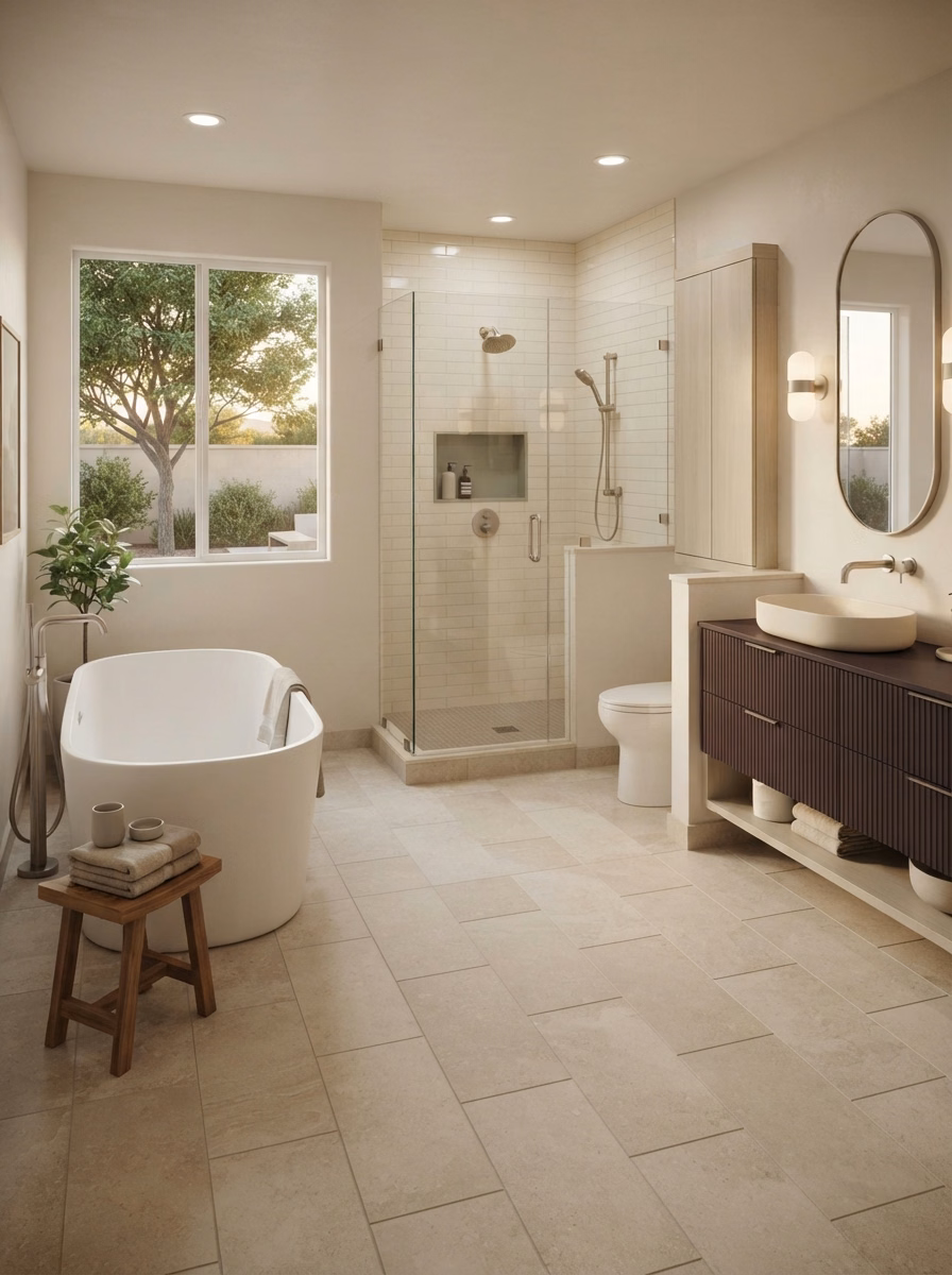 Catalog 04 Spa and Wellness Inspired Bathroom Flooring | Riverside County Catalog 04 Spa and Wellness Inspired Bathroom Flooring in Riverside County.