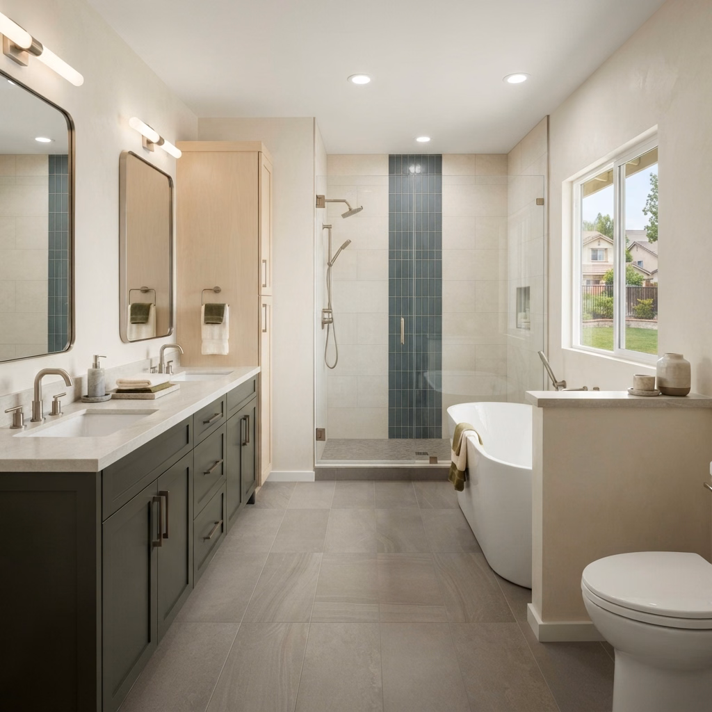 Estimated Pricing Full Bathroom Remodel Cost Guide in Riverside County.