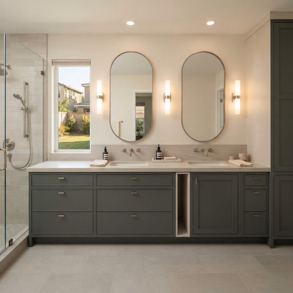 Estimated Pricing Vanity Installation Double Cost Guide in Riverside County.
