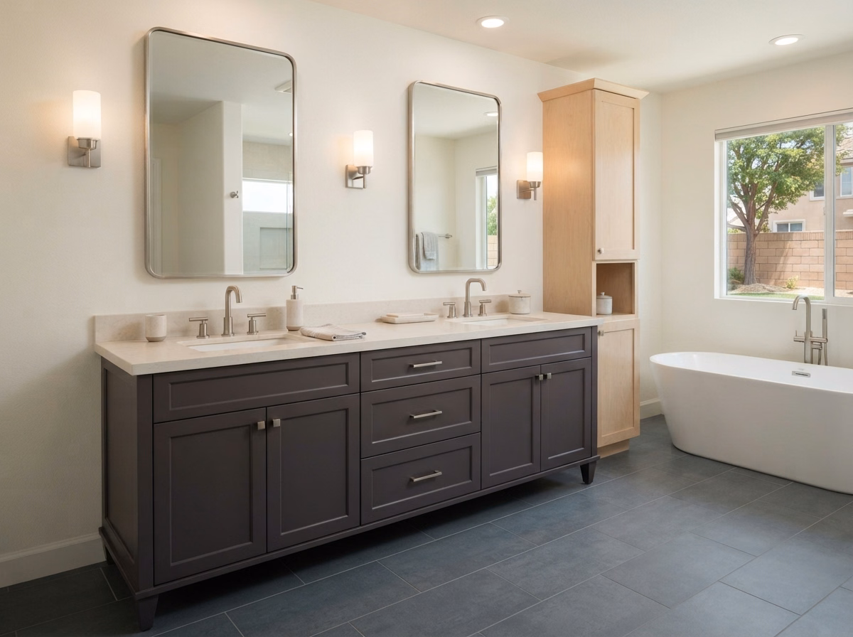 Bathroom Vanity Planning Detail | Riverside County Bathroom vanity planning detail in Riverside County.