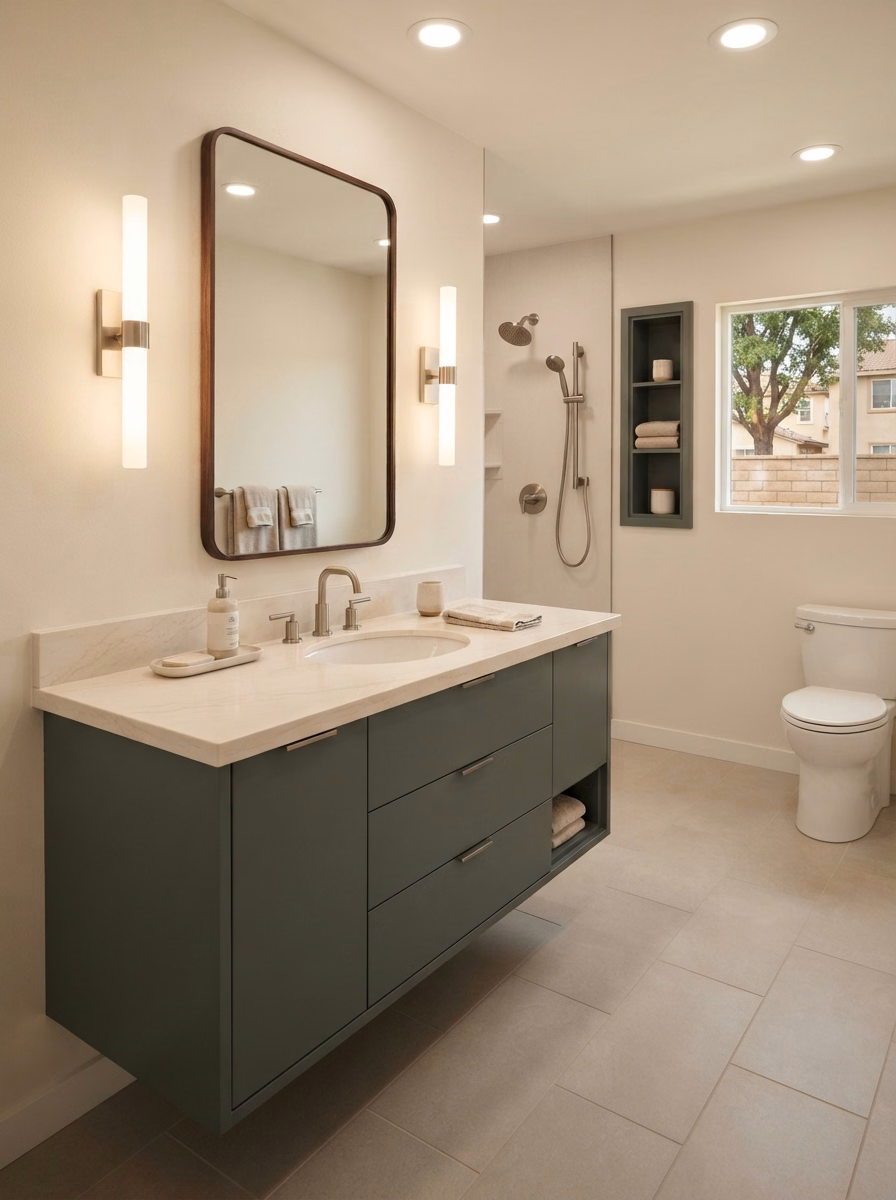 Bathroom Vanity Starting Point | Riverside County Bathroom vanity starting point in Riverside County.