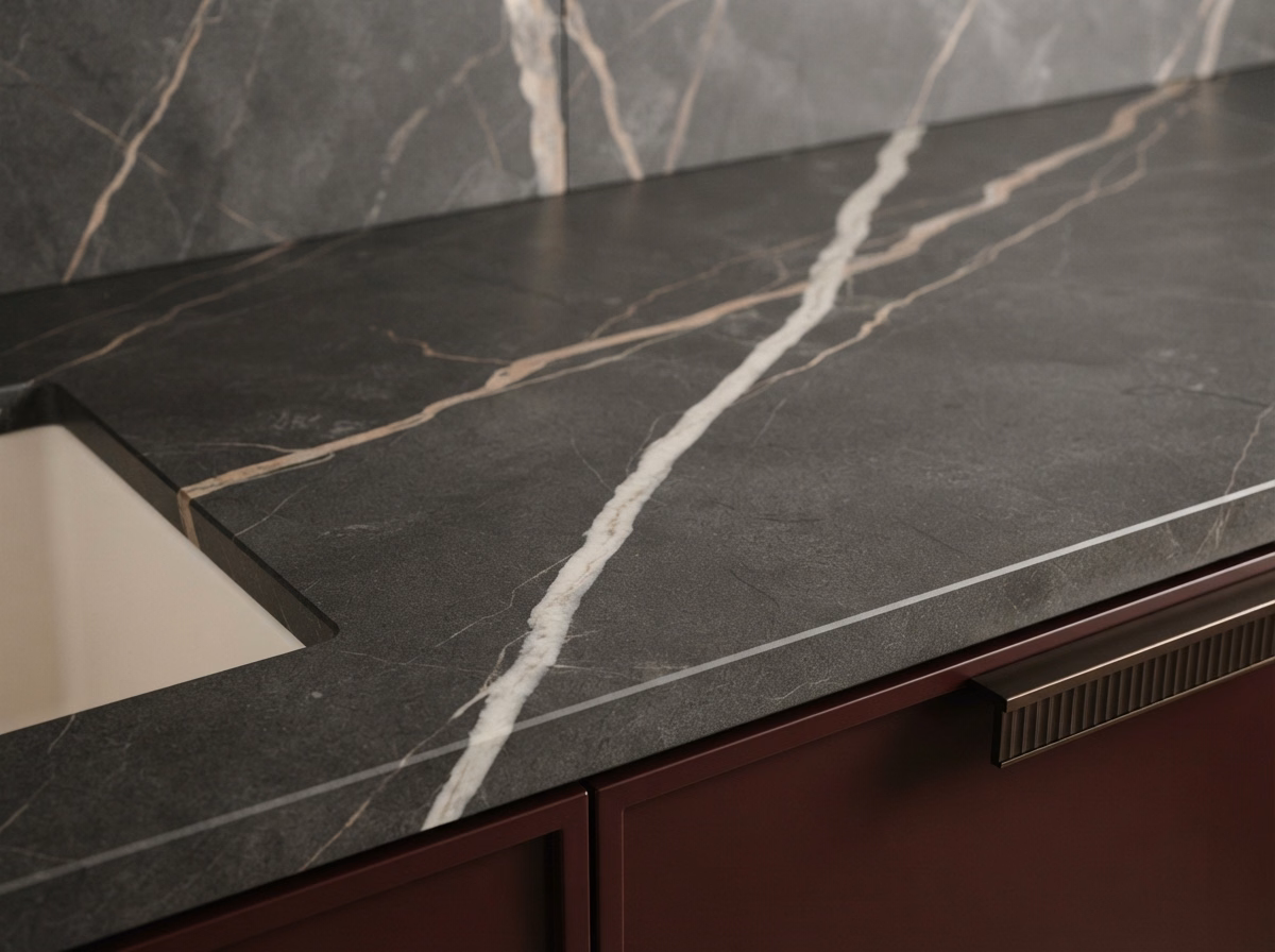Porcelain Slab Vanity Installation | Riverside County Porcelain Slab Vanity Installation in Riverside County.