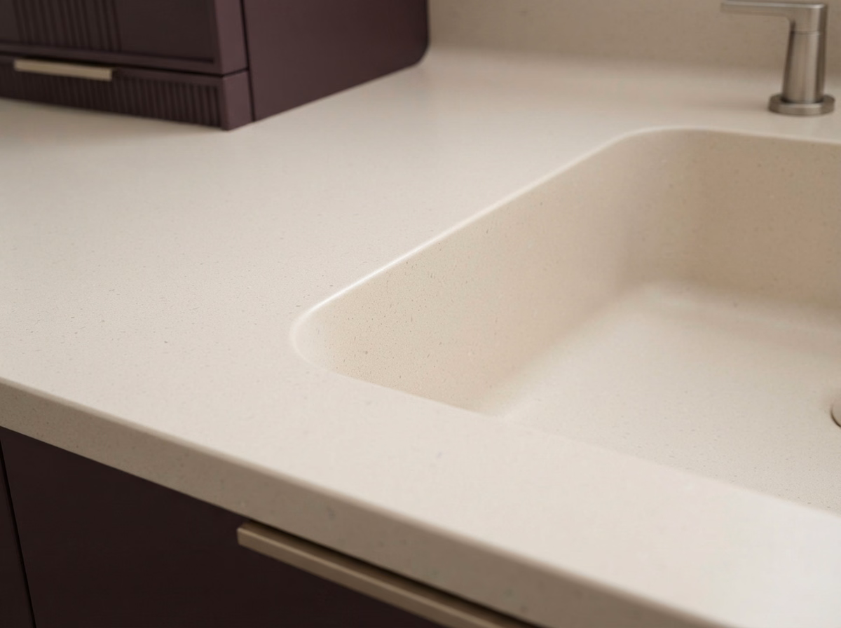 Solid Surface Vanity Installation | Riverside County Solid Surface Vanity Installation in Riverside County.