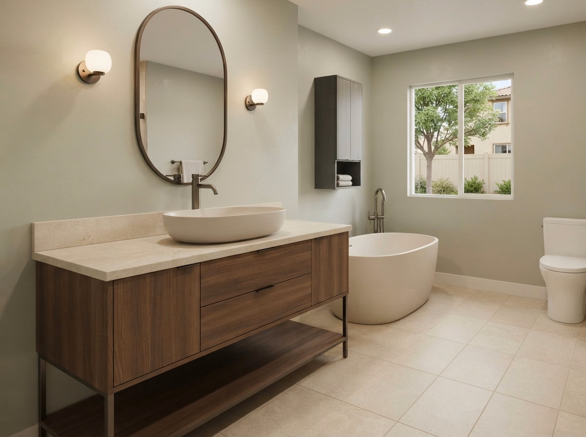Vessel Sink Vanity Installation | Riverside County Vessel Sink Vanity Installation in Riverside County.