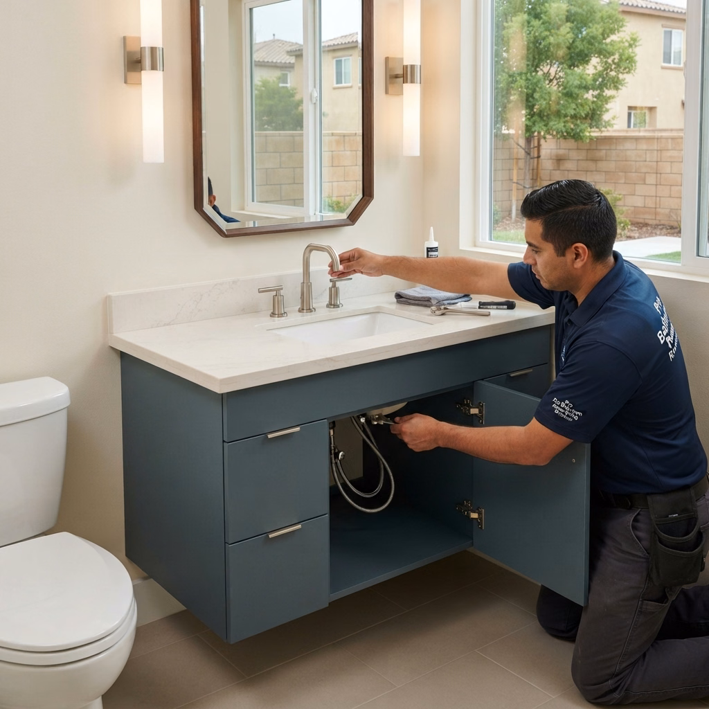 Whats Included Sink Vanity Installation | Riverside County Whats Included Sink Vanity Installation in Riverside County.