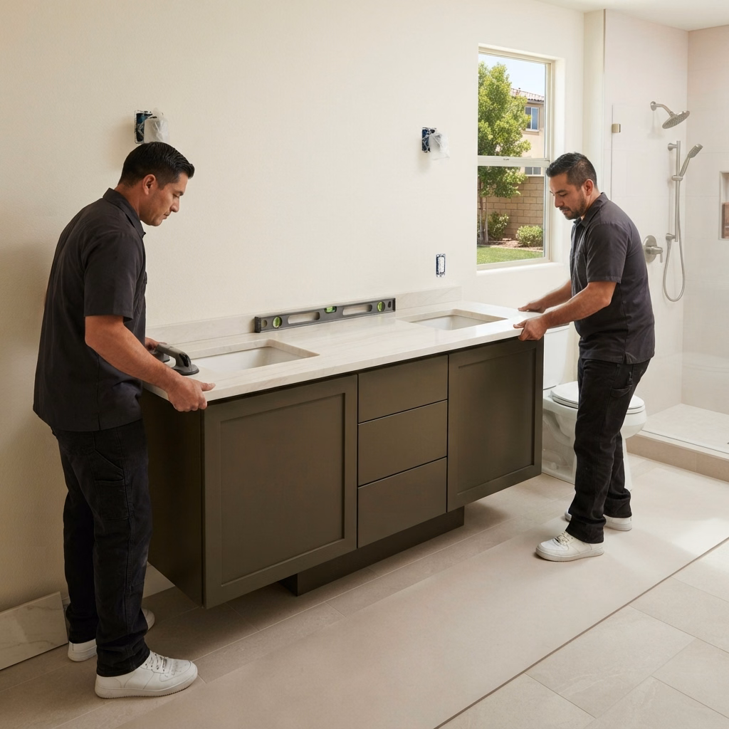 Whats Included Vanity Countertop Vanity Installation | Riverside County Whats Included Vanity Countertop Vanity Installation in Riverside County.