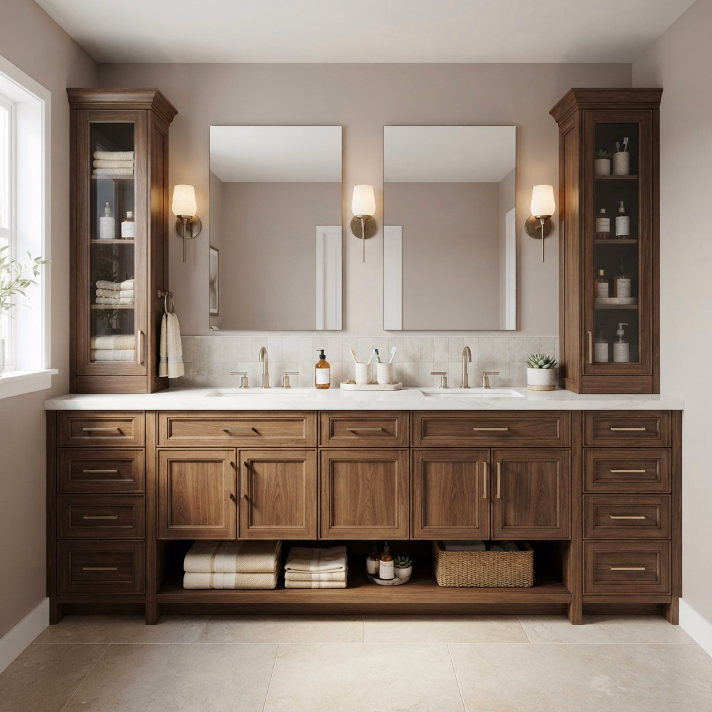 Mirrors and Bath Cabinets in Riverside County.