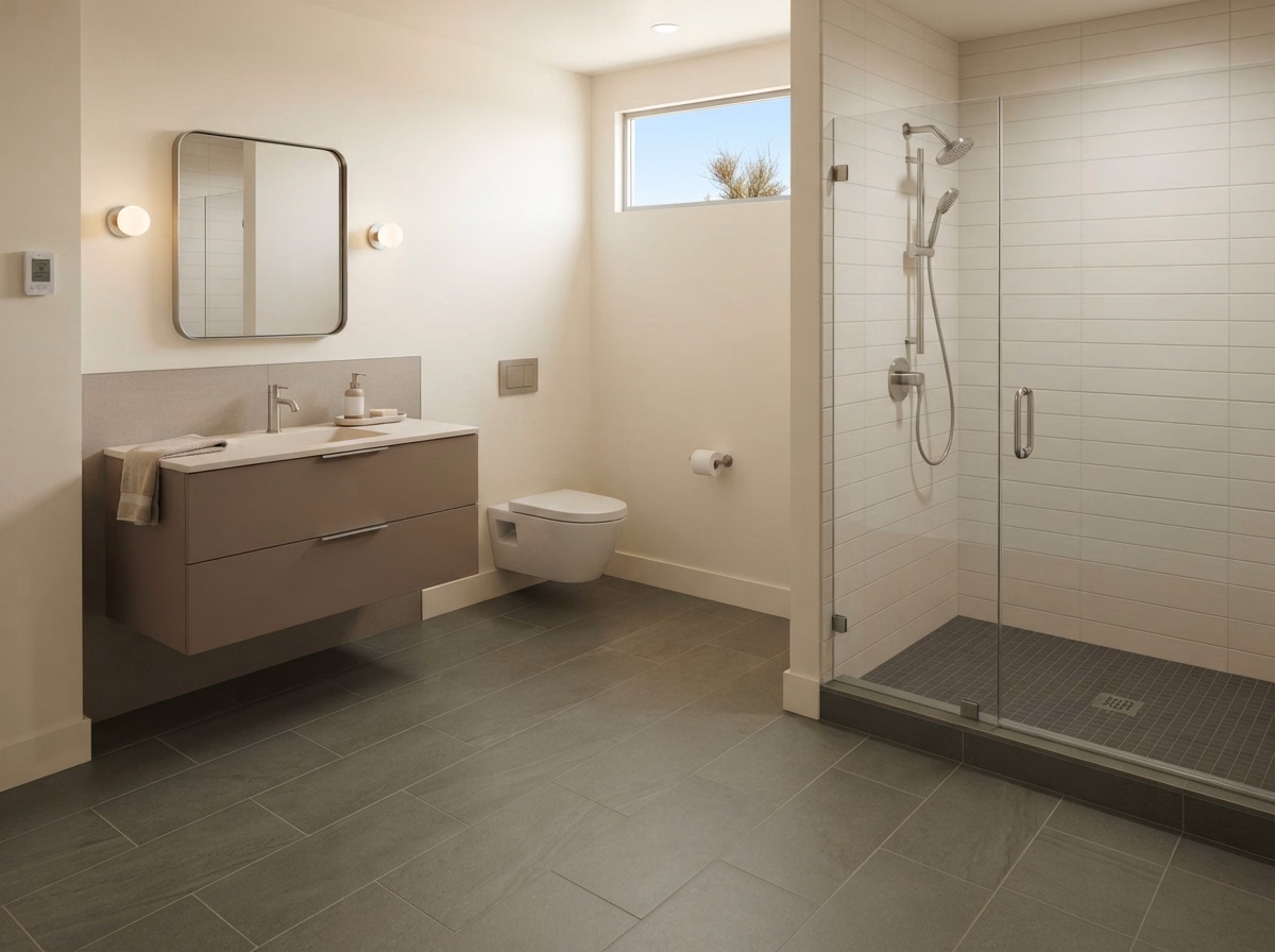 Bathroom Flooring in Riverside County.
