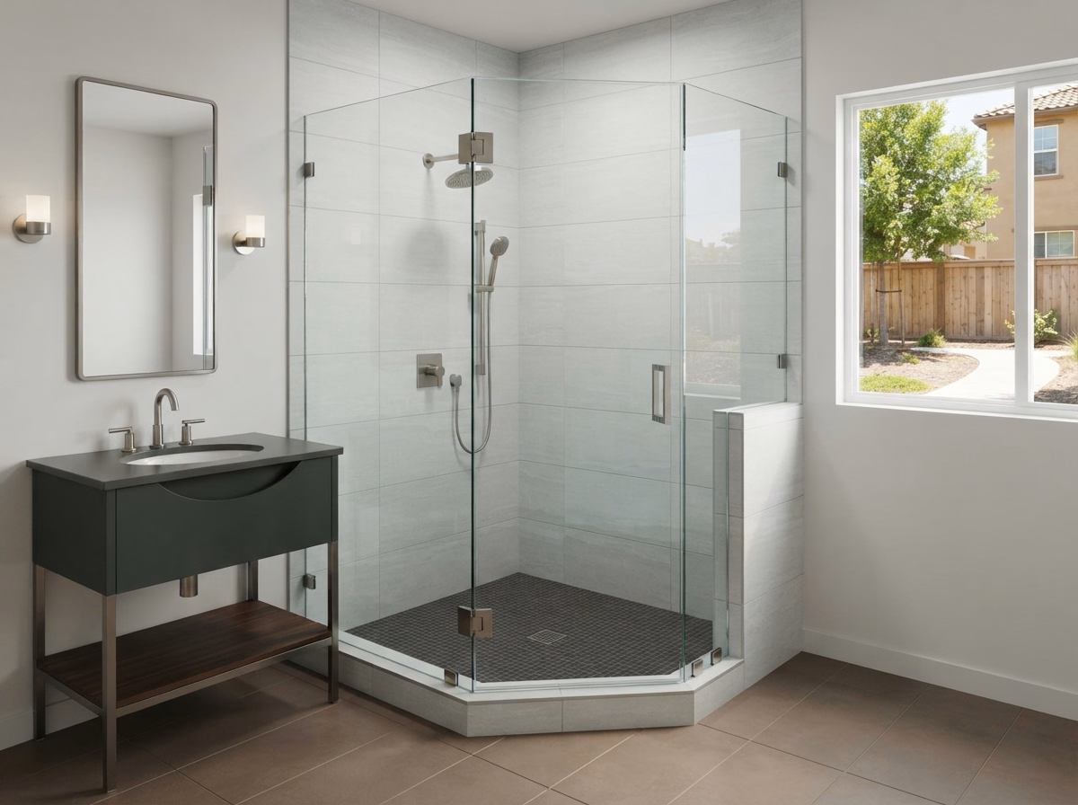 Our Shower Glass Enclosures Shower Remodeling | Riverside County Our Shower Glass Enclosures Shower Remodeling in Riverside County.