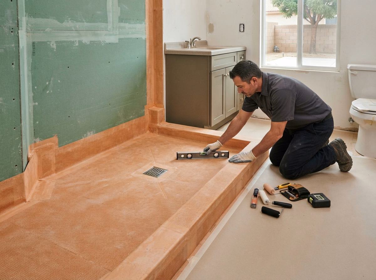 Our Shower Pan Shower Remodeling | Riverside County Our Shower Pan Shower Remodeling in Riverside County.