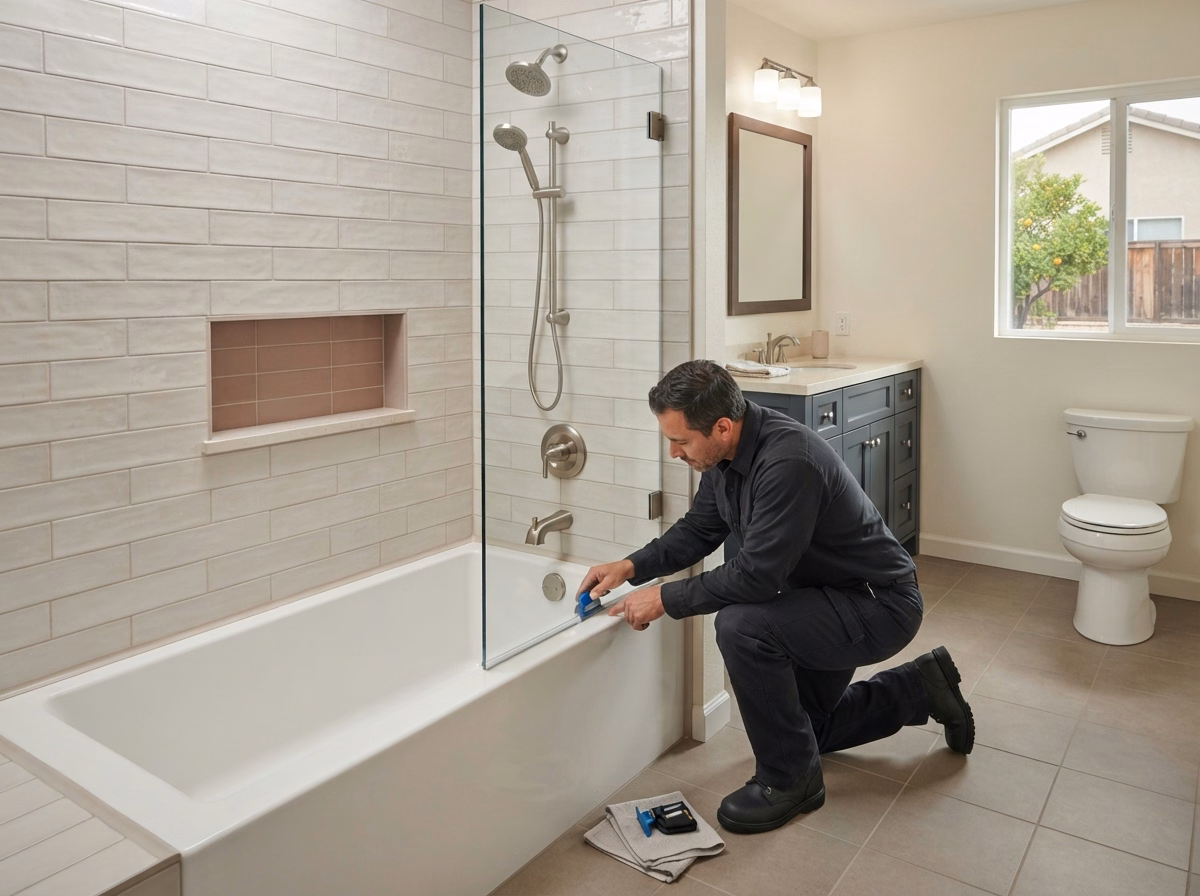 Full Scope Finishing and Sealing Shower to Tub Conversion | Riverside County Full Scope Finishing and Sealing Shower to Tub Conversion in Riverside County.
