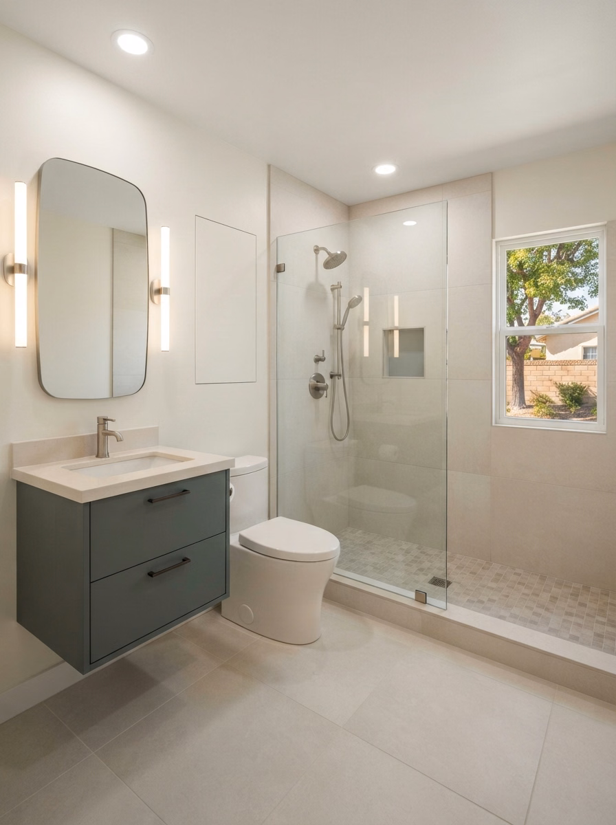 Small Bathroom Remodeling a Common Challenge | Riverside County Small Bathroom Remodeling a Common Challenge in Riverside County.